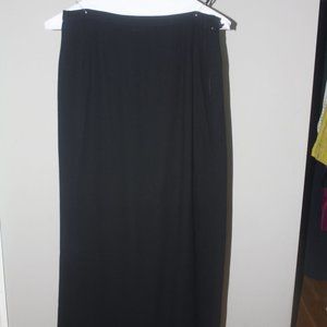 Vintage ILGWU Long black skirt (Union Made)